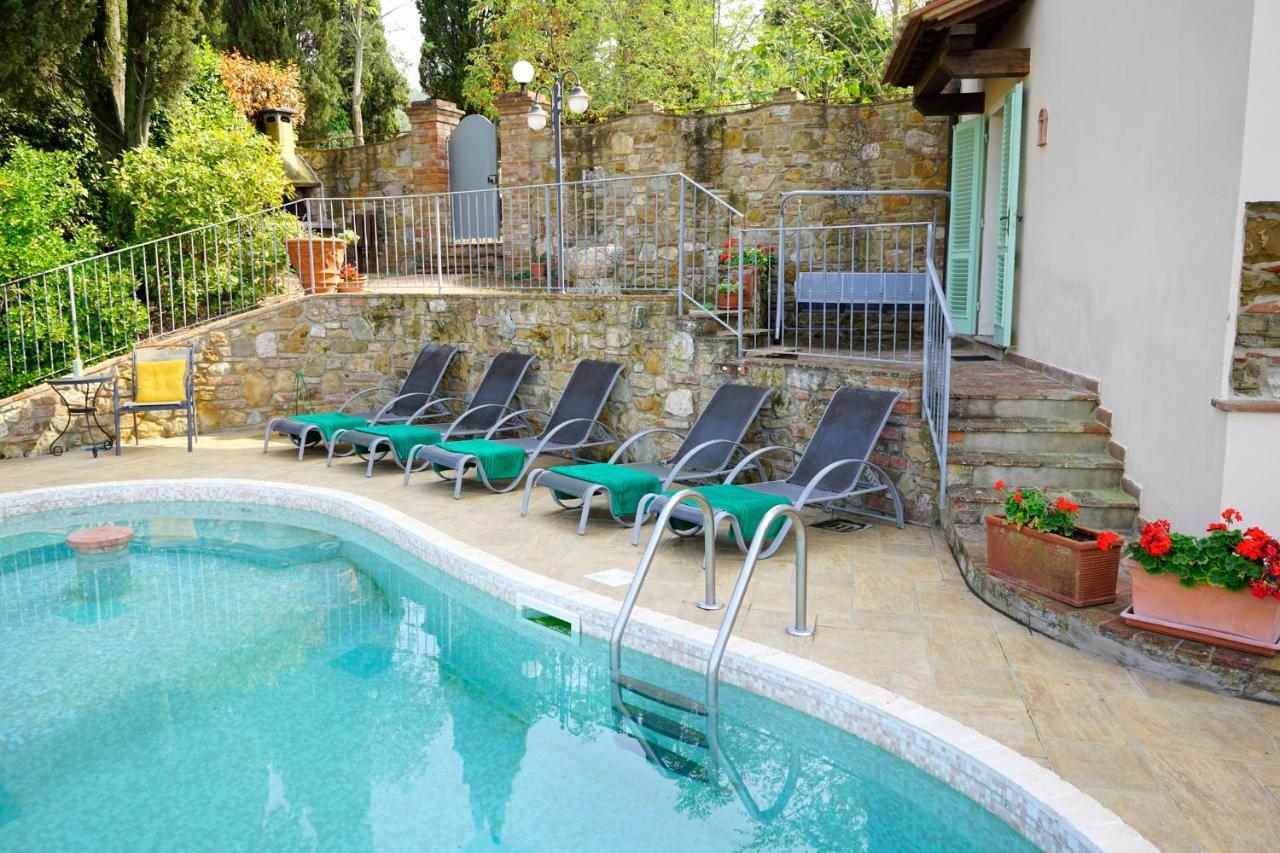 Appartamento Casa Vacanze per 12 persone con piscina privata Montaione Esterno foto